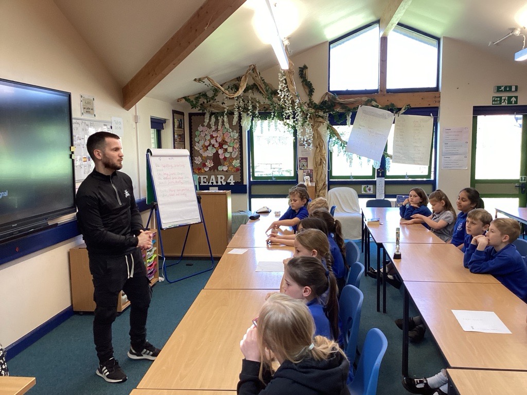 Music lesson: Pupils observing  teacher